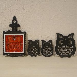 Owl Cast Iron Trivets